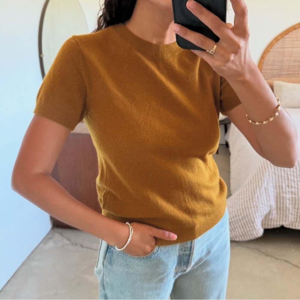 Everlane 100% Cashmere Short Sleeve Sweater - Picture 6 of 6